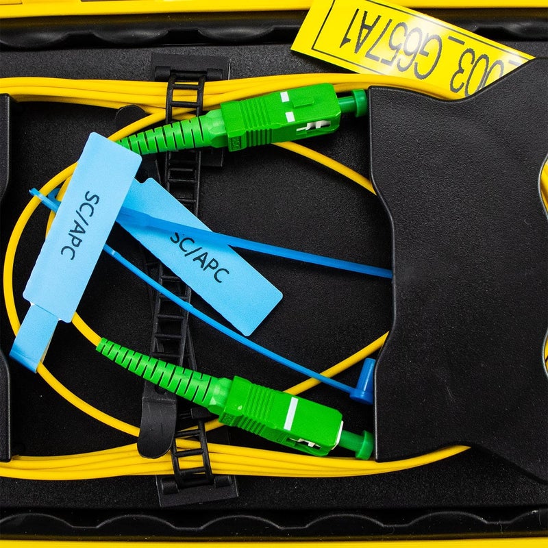 TEAYASON OTDR Launch Cable Box G652D 1km Fiber Cable, Single Mode 1310/1550nm, OTDR Dead Zone Eliminator Box Fiber Length 1000 Meters (SCAPC-SCAPC) - Image 2